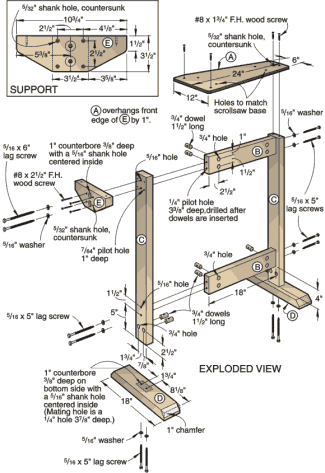 scroll saw table plans free